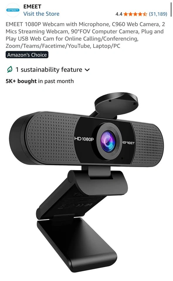 New - Webcam with Microphone - photo 5