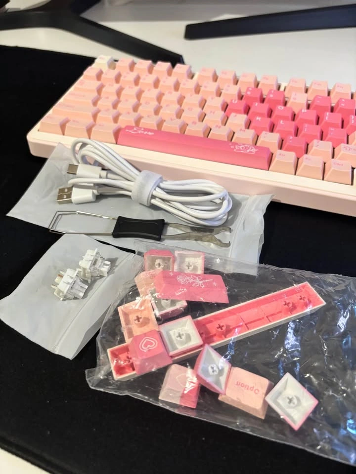 YUNZII B75 PRO Wireless Keyboard (Pink) - photo 3