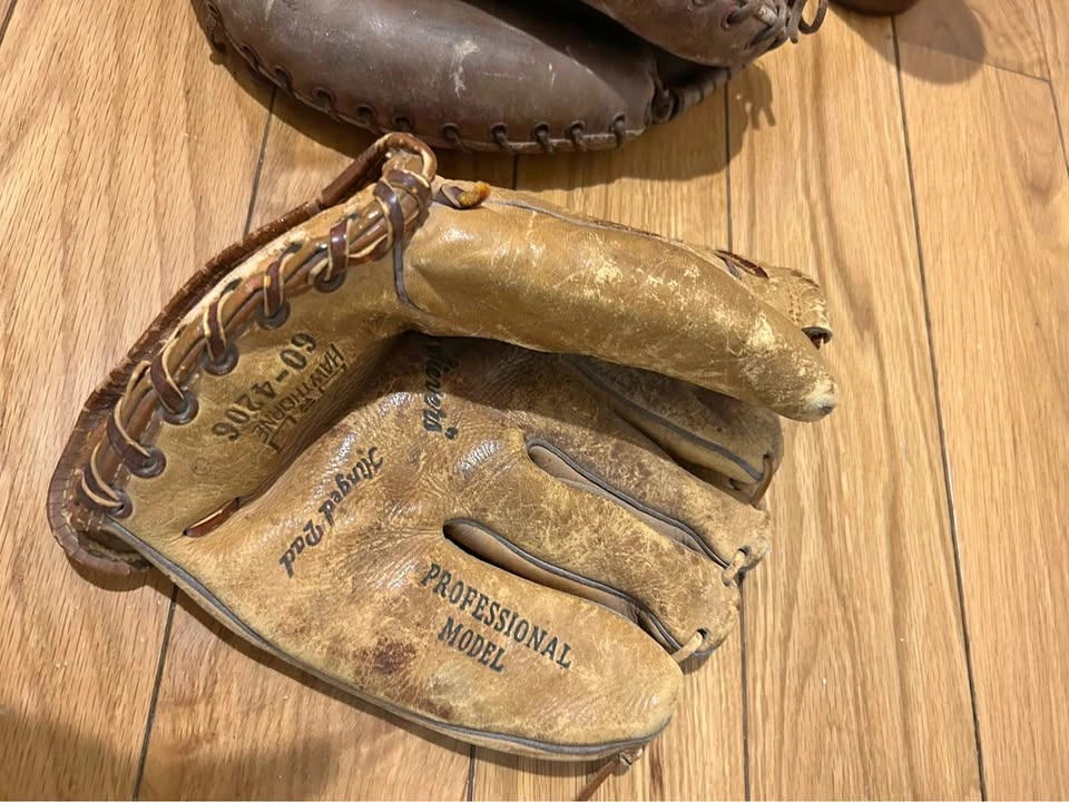Vintage Hawthorne Baseball Glove & Hutch Catchers Mitt
