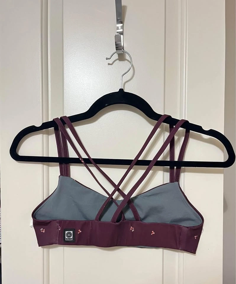 Jolyn FENDRICK Burgundy Floral Bikini Top - photo 5