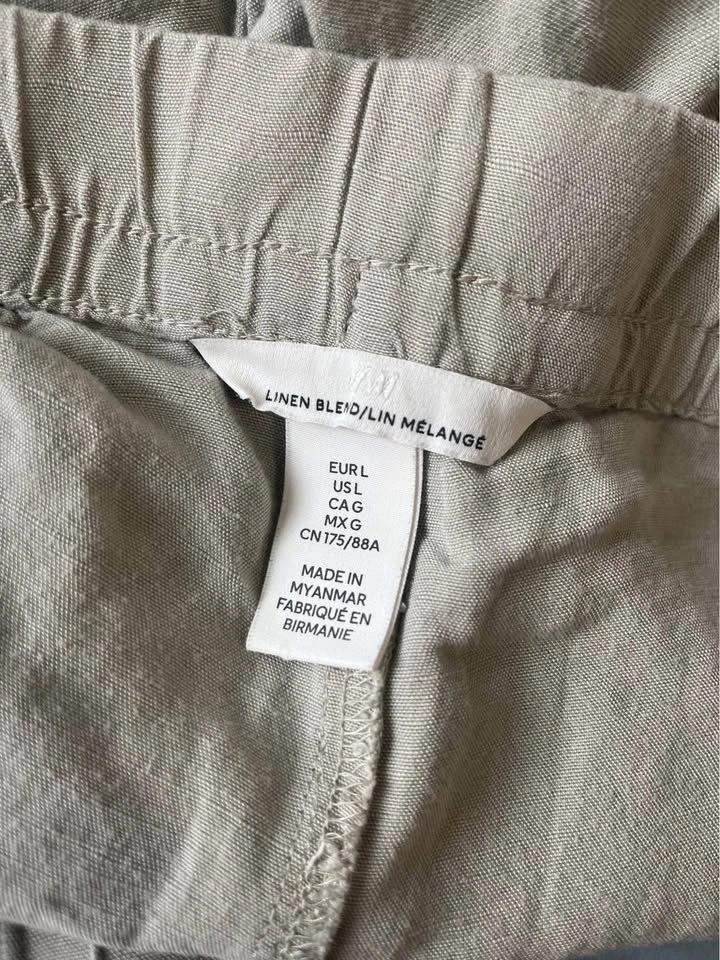 H&M Green Linen Pants - photo 5