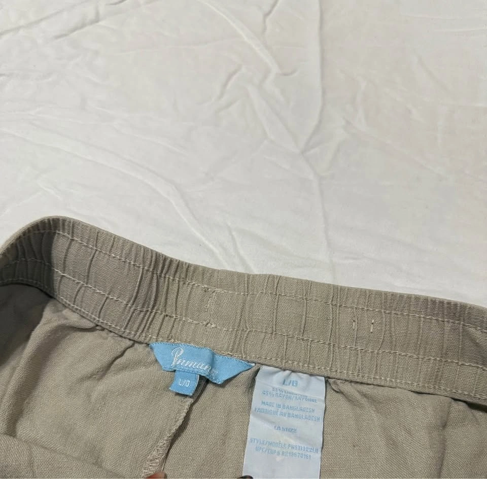 Tan Linen Shorts - photo 3