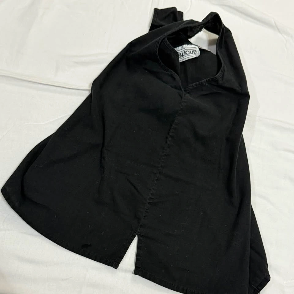 100% Cotton Vintage Boxy Tank Top - Black - photo 4