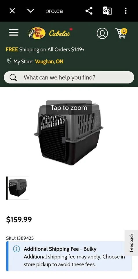 Pet Carrier - Petmate Light Gray 70-90 LBS