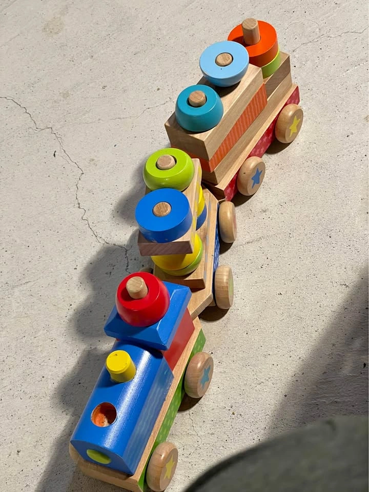 Wooden Train Stacking Toy