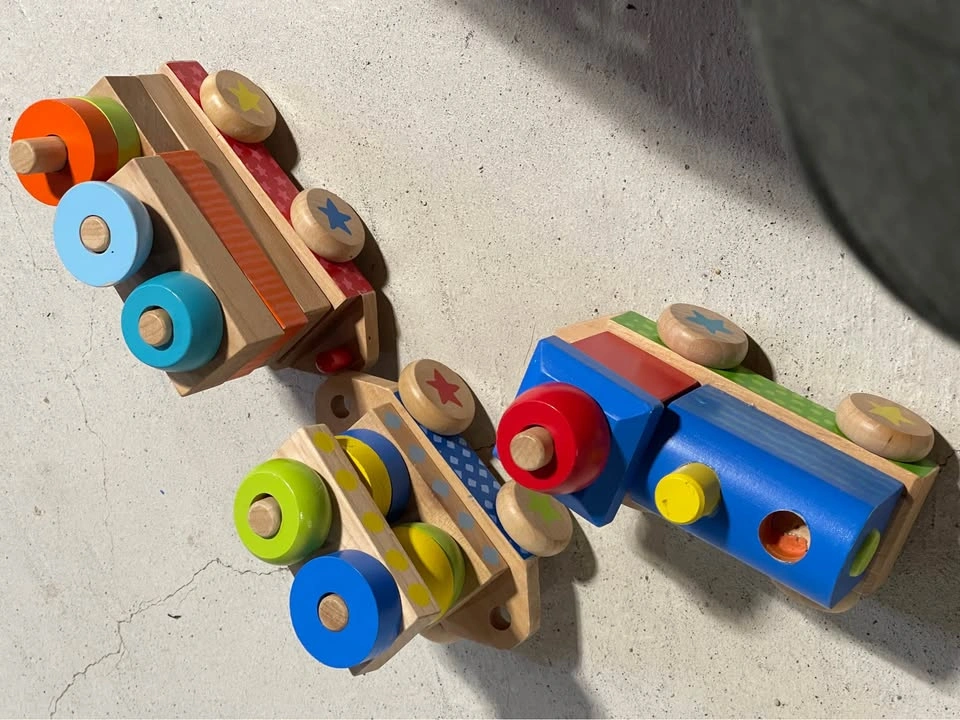 Wooden Train Stacking Toy - photo 3