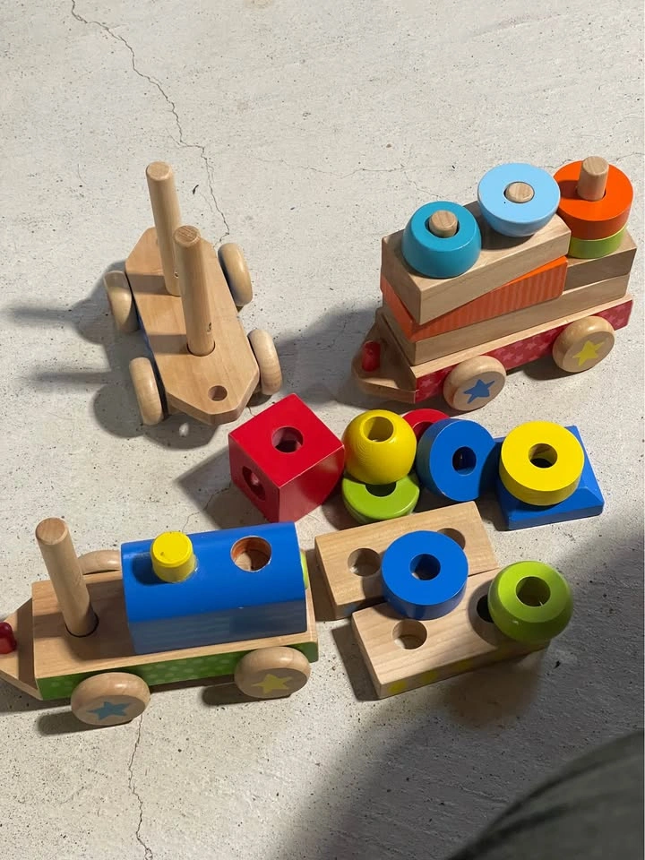 Wooden Train Stacking Toy - photo 4