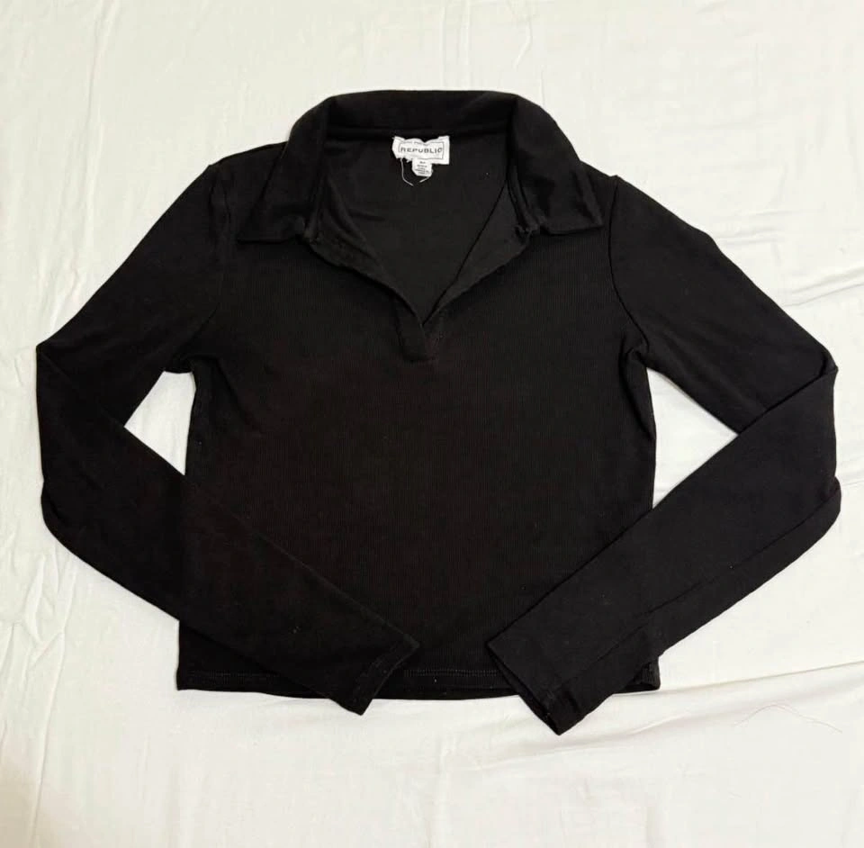 BUNDLE Collard V-Neck Longsleeves - photo 2