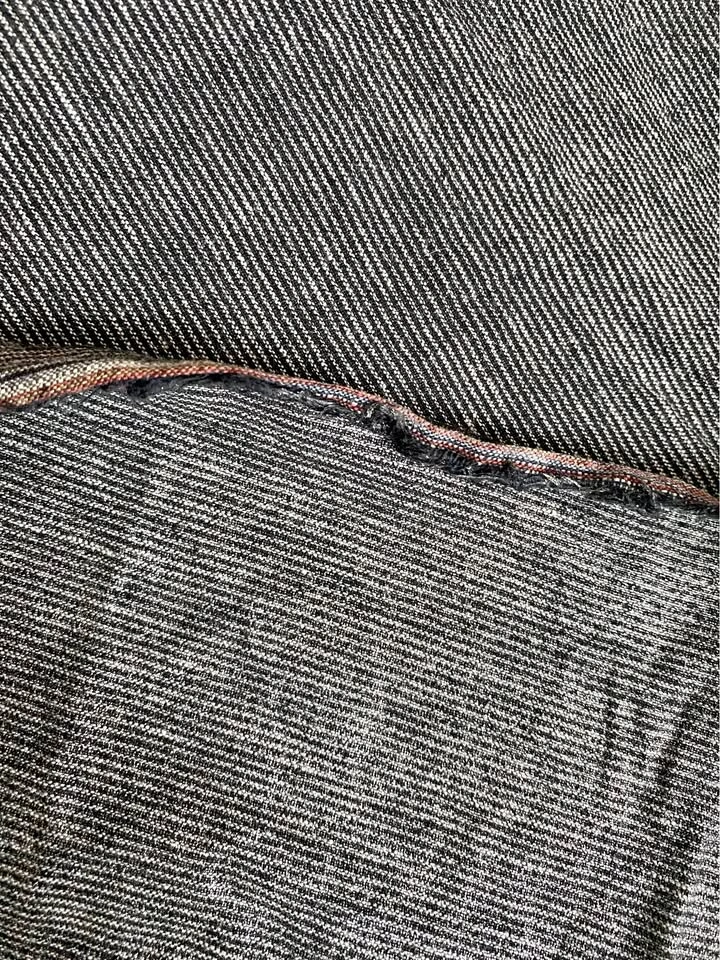 Black and White Thin Striped Cotton Fabric
