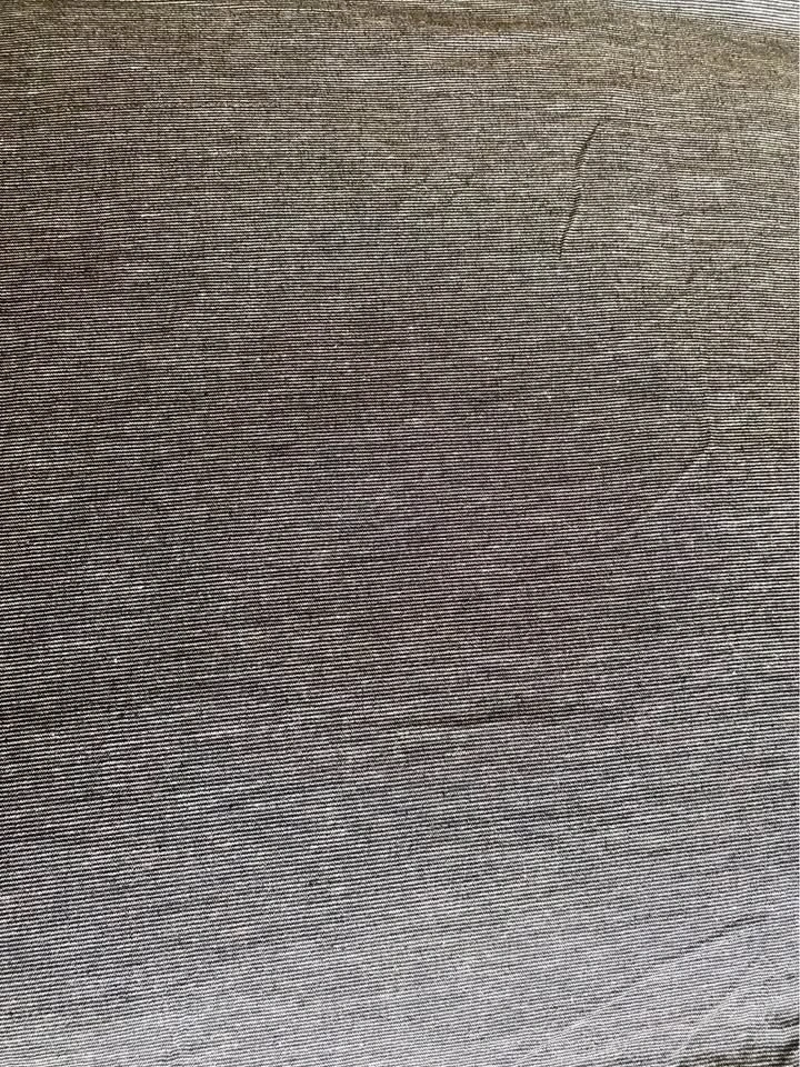Black and White Thin Striped Cotton Fabric - photo 3