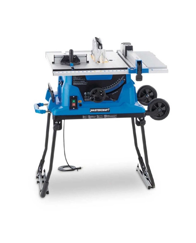 Mastercraft Portable Table Saw with Fold & Roll Stand - photo 3