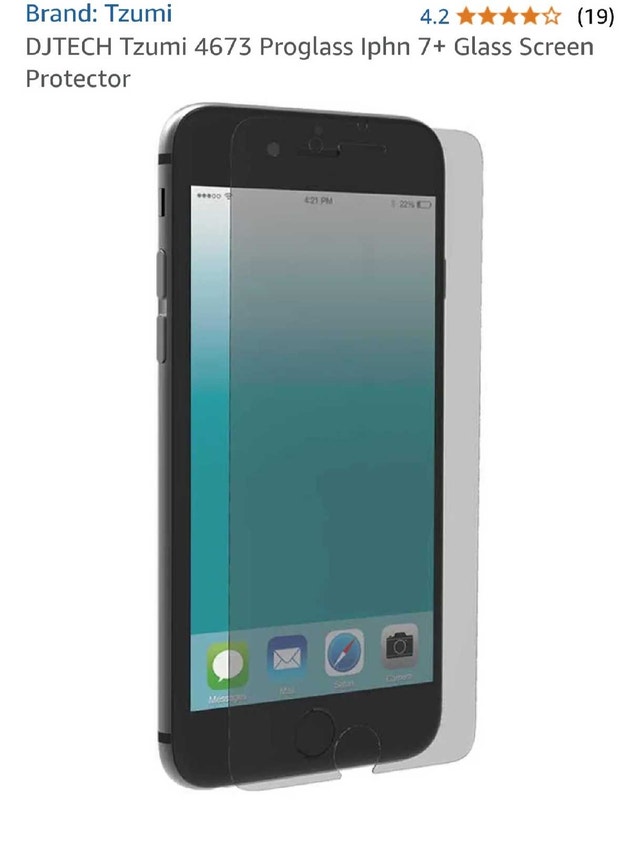 DJTECH Tzumi 4673 Proglass Iphone 7+ Glass Protector - photo 2