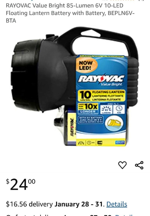 Rayovac Brite Essentials 6V LED Lantern