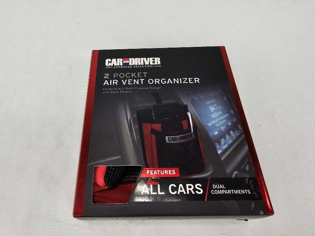 Car and Driver Air Vent Organizer Pockets - 2 Pockets