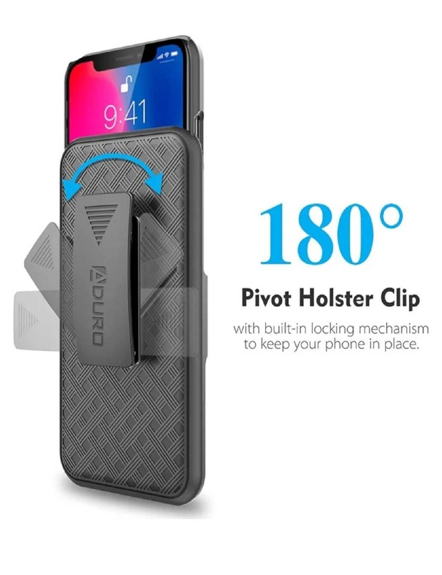 iPhone X/XS Aduro Holster Case with Kickstand & Belt Clip - photo 4