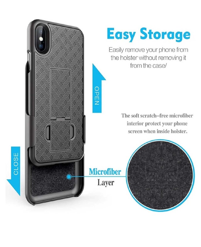 iPhone X/XS Aduro Holster Case with Kickstand & Belt Clip - photo 5