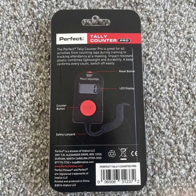 Perfect Fitness Digital Tally Counter Pro + Laynard + Battery - photo 2