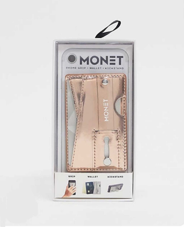 Monet Wallet Kickstand – Metallic Rose Gold