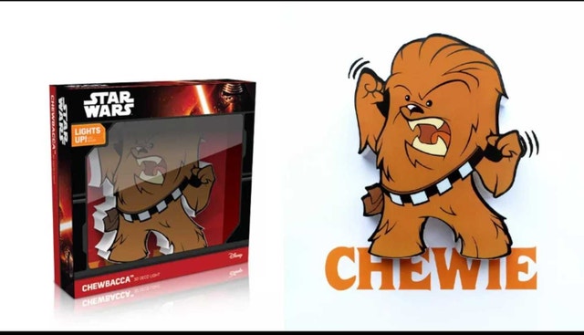 3D Light FX Star Wars Chewbacca Mini LED Wall Light