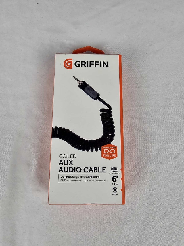 Griffin 3.5mm Audio AUX Coiled Cable (2 Available)