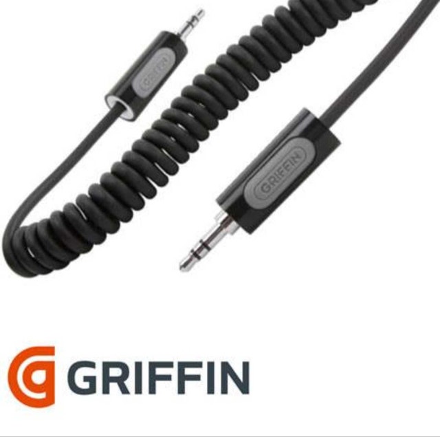 Griffin 3.5mm Audio AUX Coiled Cable (2 Available) - photo 3