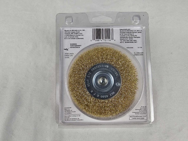 Black & Decker Paint/Rust Remover Wire Wheel - photo 2