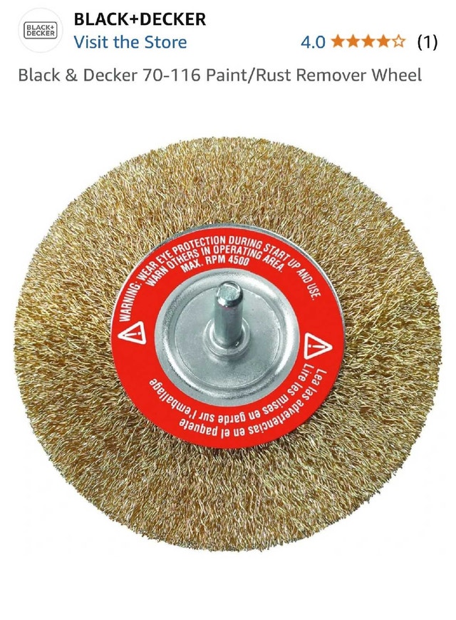 Black & Decker Paint/Rust Remover Wire Wheel - photo 3