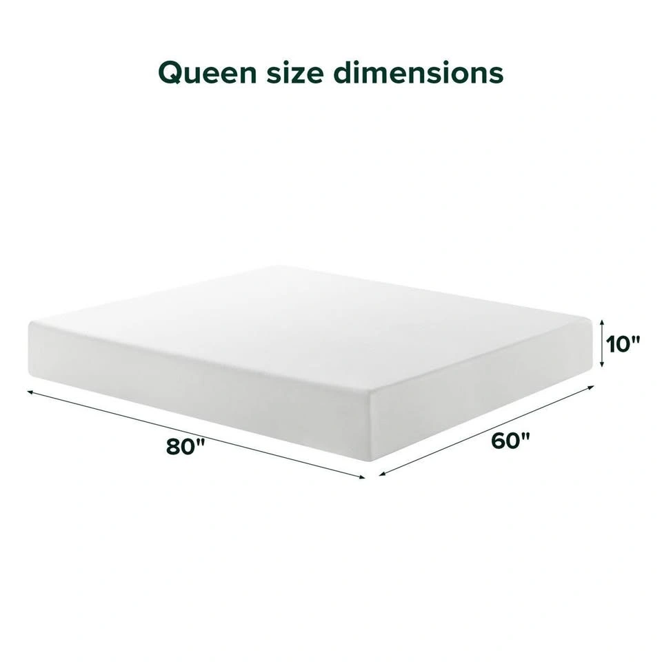 Grey Velvet Studded Bed Frame with 10" Firm Memory Foam Mattress - photo 5