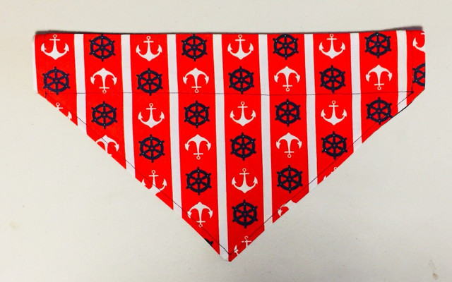 Nautical over the collar pet bandanas