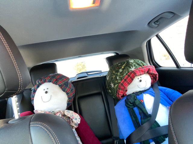 Very large stuffed snowman and snowwoman - photo 4