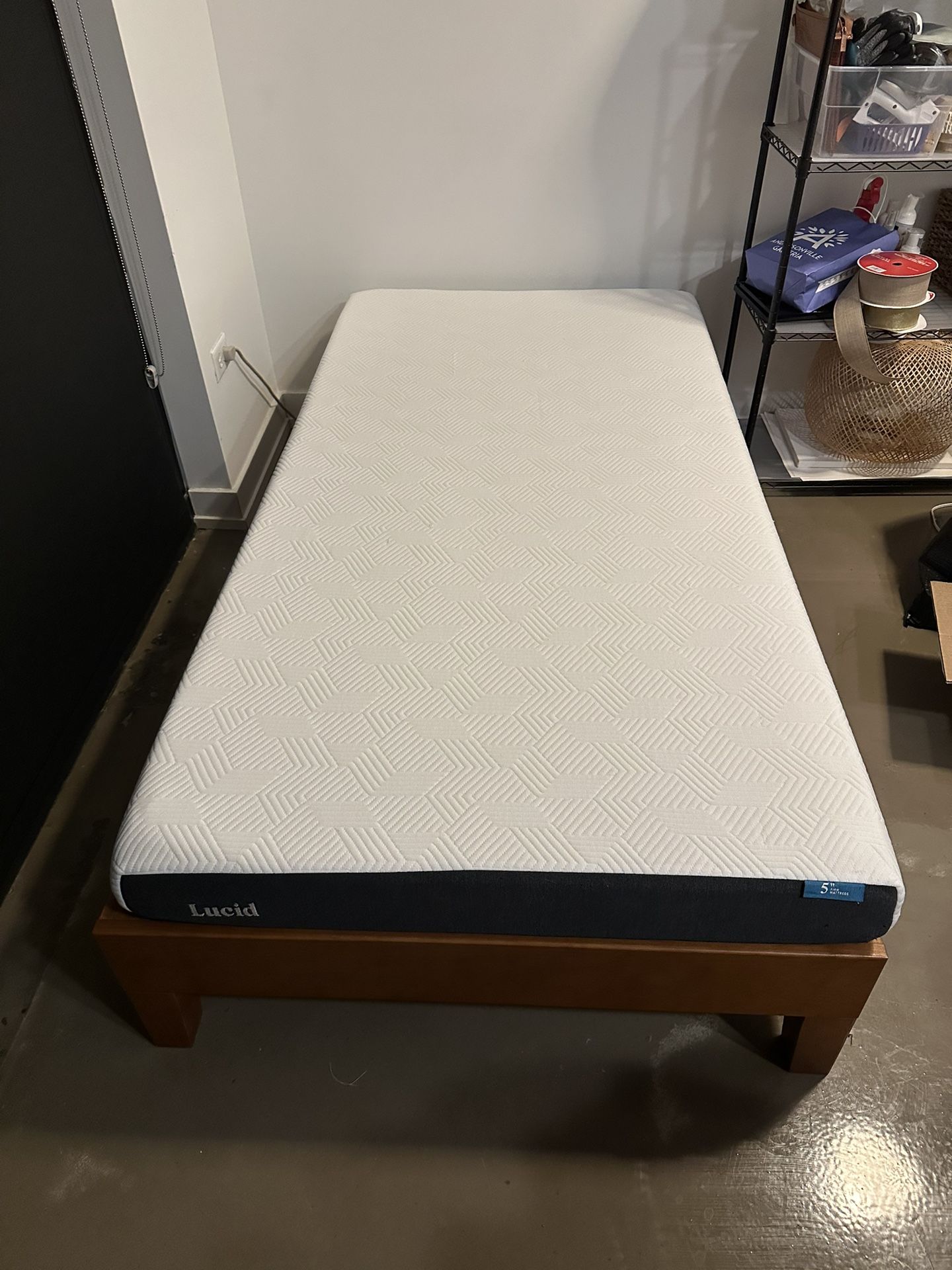Almost New Twin Bed & Mattress - photo 2