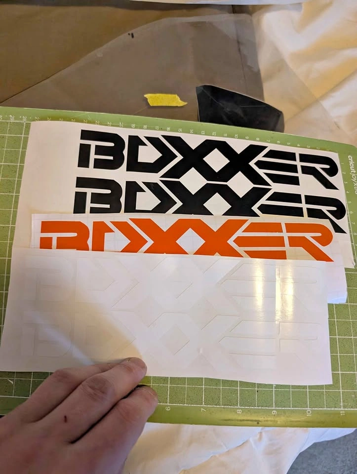 Vinyl Boxer Decal + Transfer Tape