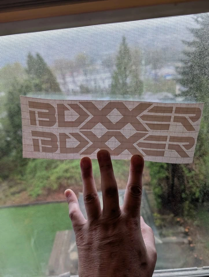 Vinyl Boxer Decal + Transfer Tape - photo 2