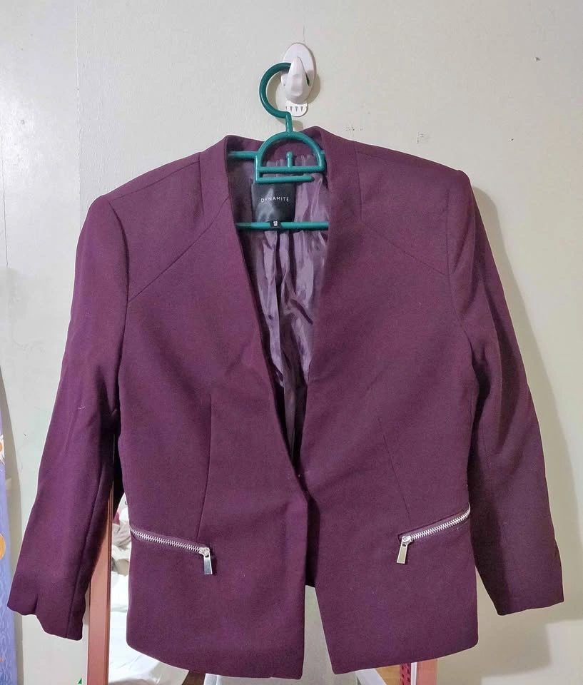 Dynamite - Maroon Blazer