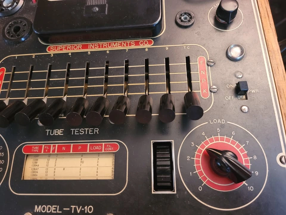 Vintage Superior Instruments TV-10 Tube Tester USA 1949 - photo 3