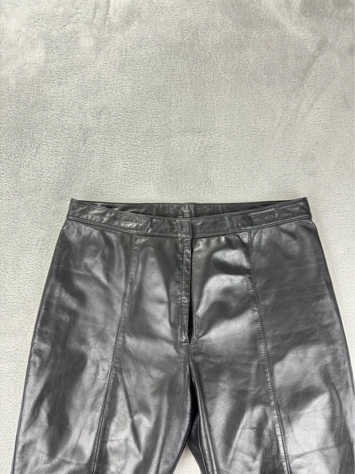 Danier Leather Black Pants Women's Size 6 - photo 5