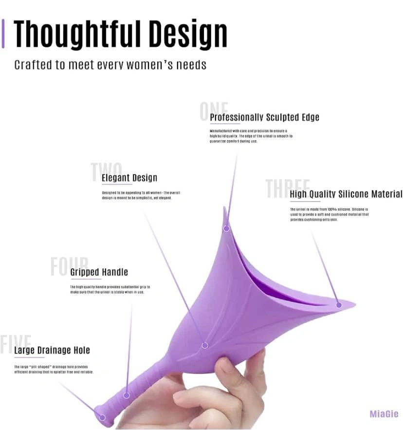 Miagie Female Urination Device Stand and Pee Funnel for Women - photo 2