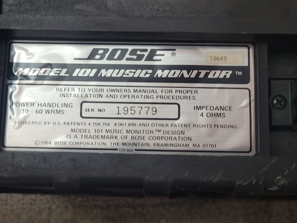 Bose Model 101 Series Music Monitor - USA Made, Tested - photo 4