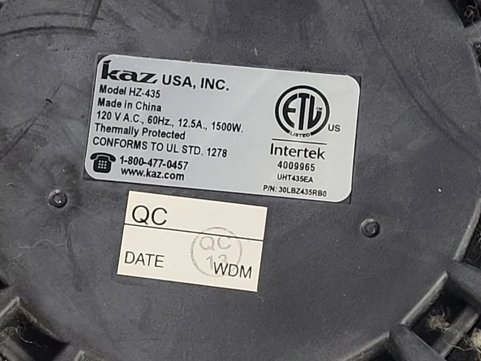 Honeywell hz 435 heater 360 1500w auto - photo 3