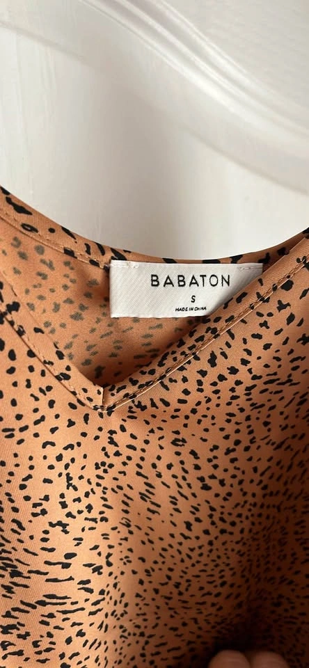 Babaton Animal Print Camisole – Silky Tank Top (Size S) - photo 2