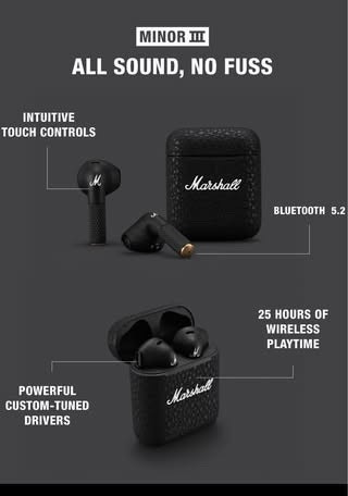 Marshall Minor III True Wireless Earbuds - New Open Box - photo 3