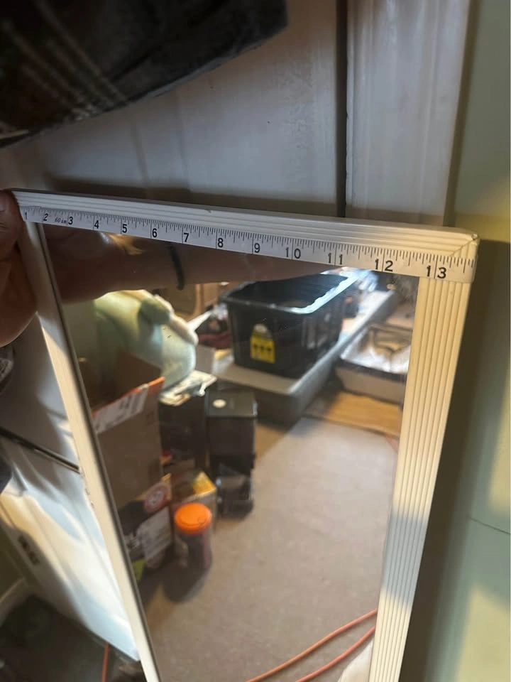 White Full Length Mirror 49x13.5" - photo 3