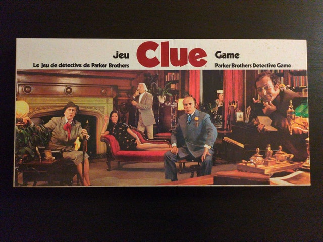 1972 - Vintage Parker Brothers Clue Board Game - MINT Condition