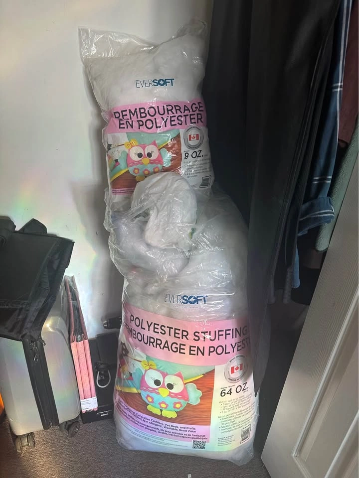 Bulk Polyfil stuffing for cushions, plushies - photo 2
