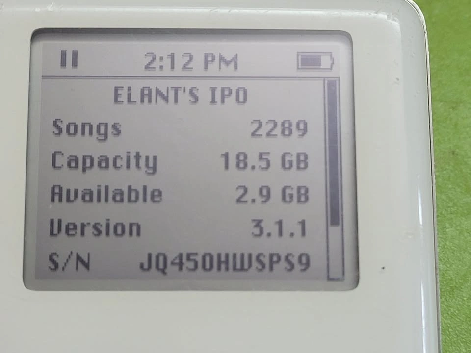 20GB Apple iPod 4th Gen Monochrome A1059 - New Battery - photo 4
