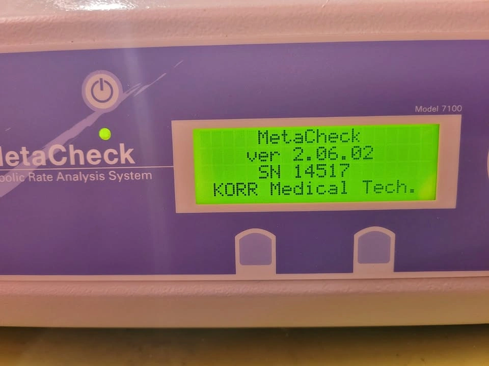 Korr Metacheck Metabolic Calorimeter Analyzer USA Error 102 Sens