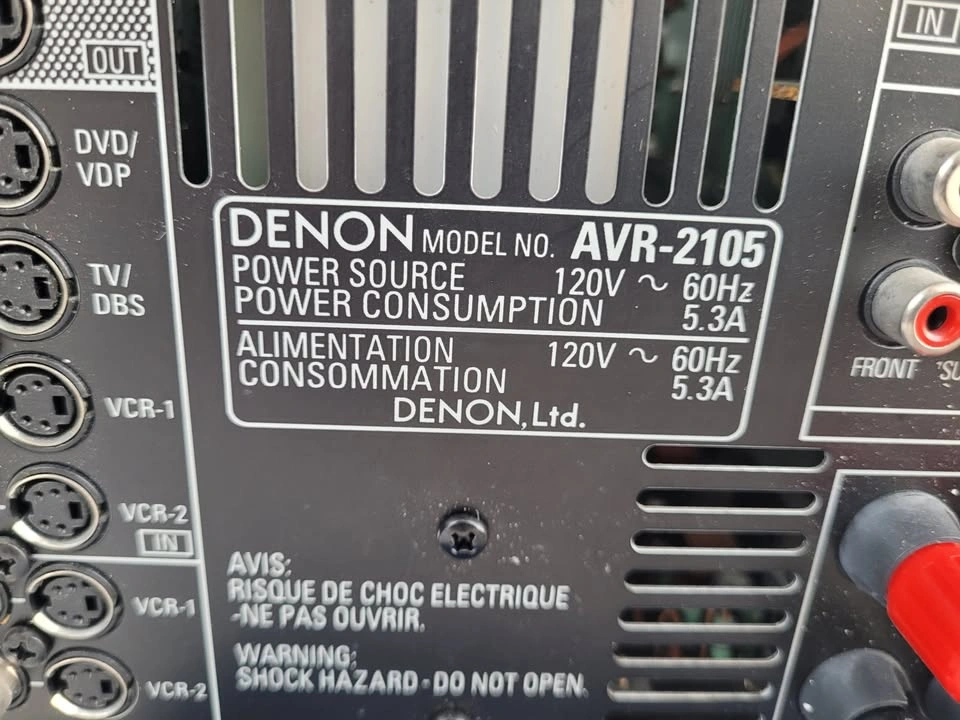 Denon AVR-2105 Integrated Network AV Receiver 7.1 Channel - photo 4