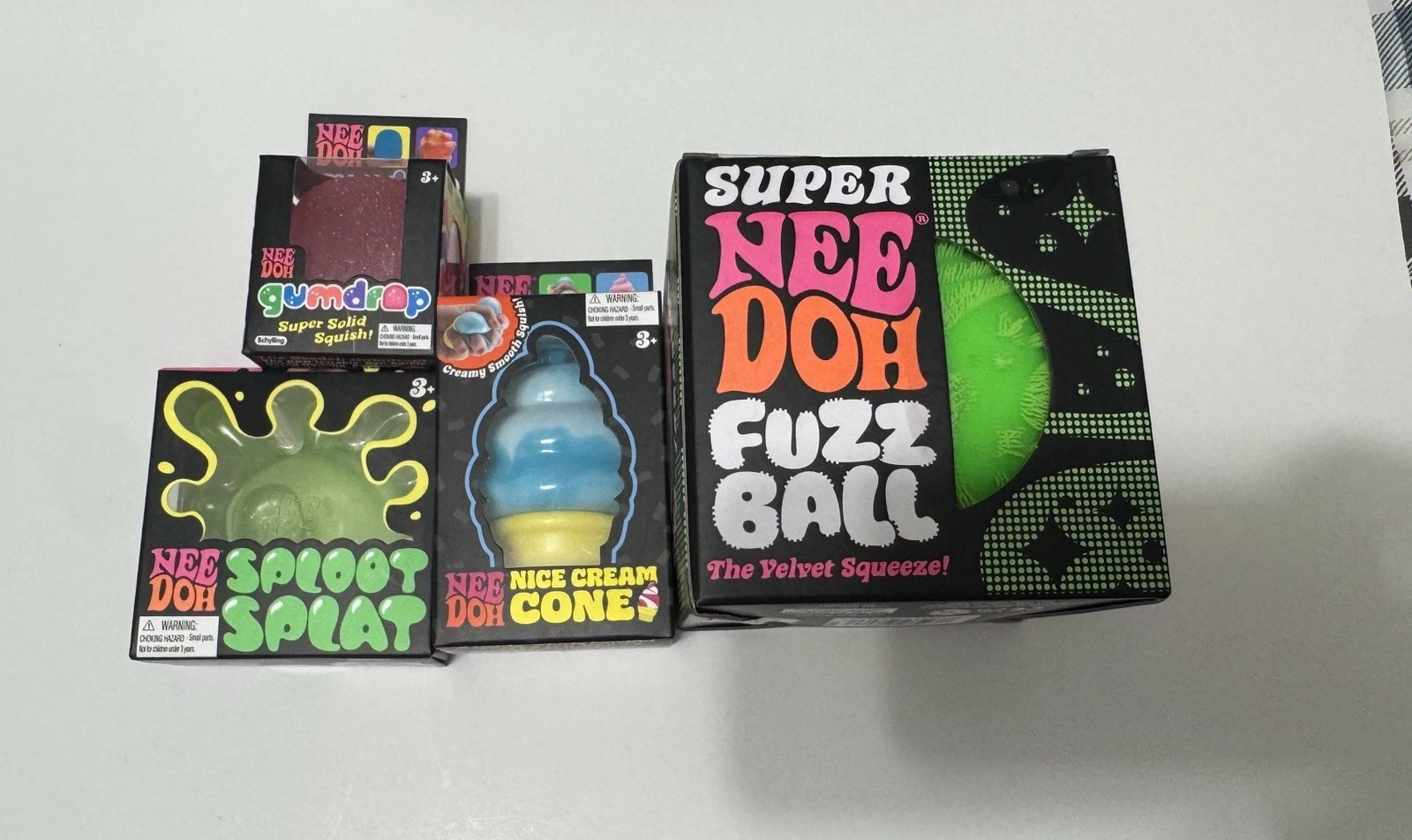 Needoh Lot Including SUPER Fuzz Ball (Huge)