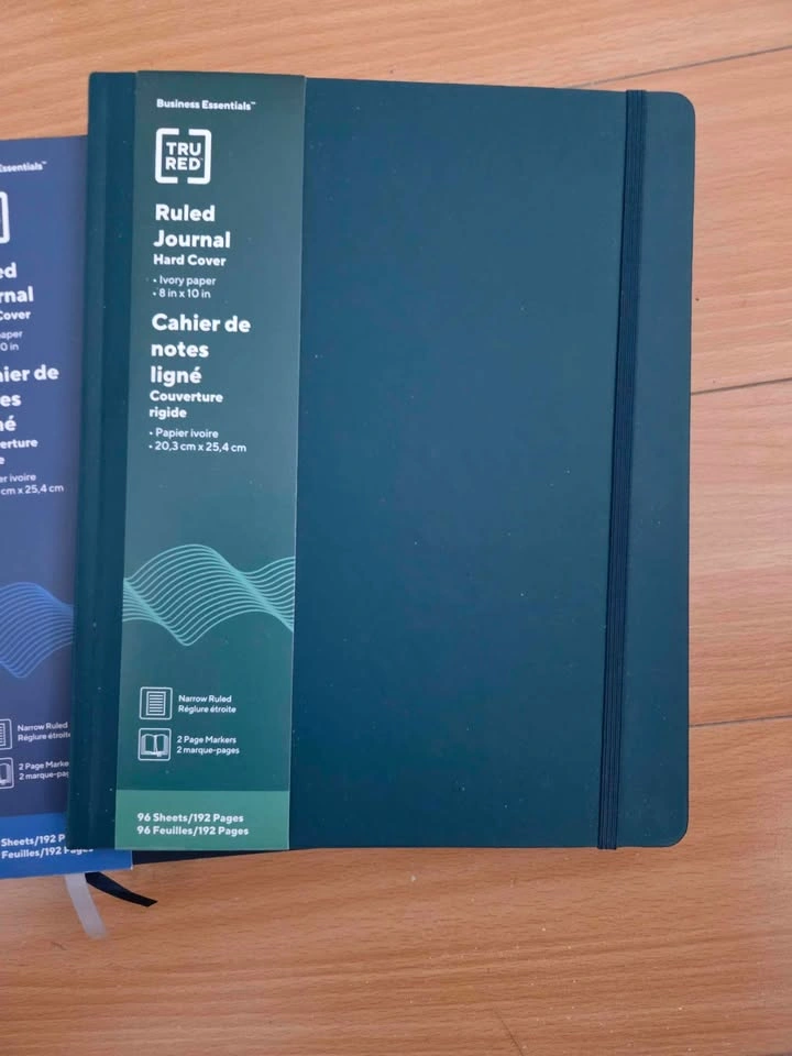 3 tru red notebooks (large) - unused - photo 2