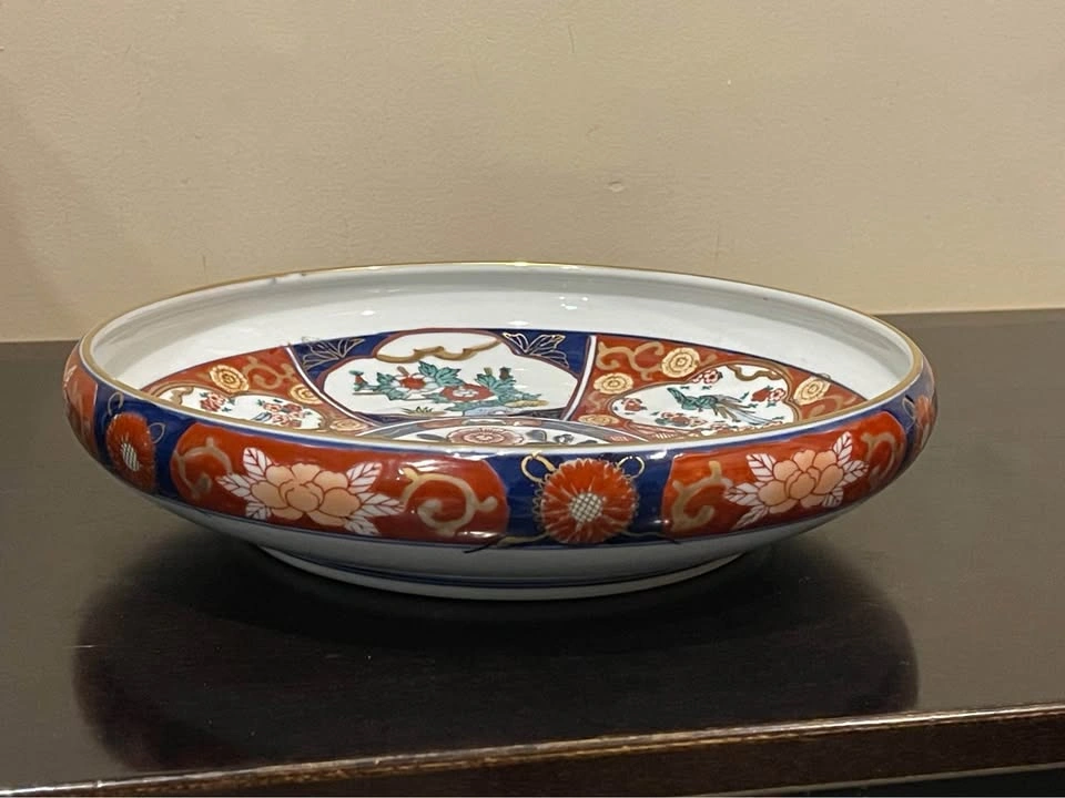 Vintage Gold Imari Charger Plate Hand-Painted Japanese Porcelain - photo 4